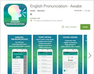 English Pronunciation - Awabe