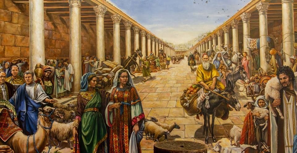 শিল্পীর তুলিতে প্রাচীন জেরুজালেমে ইহুদীদের বাস